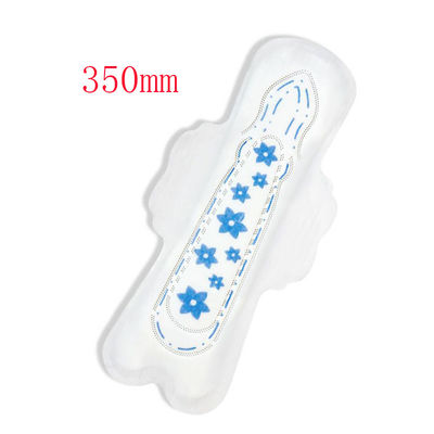 良い価格 スーパーソフト ホワイト ブルー チップ 350mm 女性用 消耗用 衛生パッド オンライン