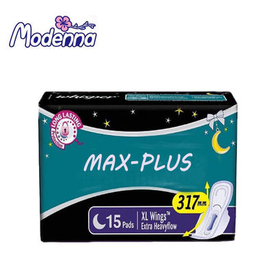 良い価格 極度の薄く自然な綿の衛生パッド柔らかい夜使用生理用ナプキンは飛んだ オンライン