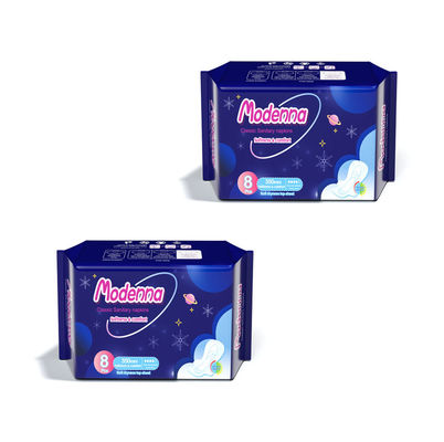 女性の草の生理用ナプキンの陰イオンの破片の真新しい最高の衛生パッド