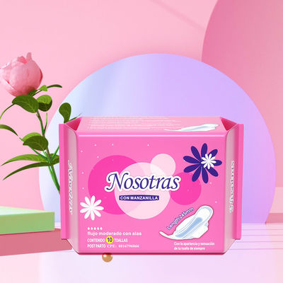 良い価格 卸売 女性用衛生用パッド 月経用タオル 有機用綿 使い捨ての夜間用 女性用衛生用ナプキン オンライン