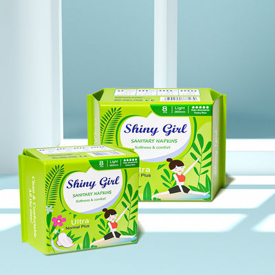 良い価格 卸売 透気型 厚い 生理パッド 女の子 女性 月経用 衛生パッド 使い捨て 生物分解性 翼付き パンティ ラインナー オンライン